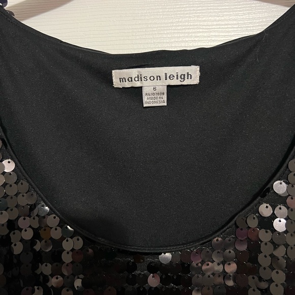 Black sequin cocktail dress - Picture 2 of 4